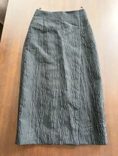 値下げ　ESTNATION エストネーション　フラワージャガードタイトスカート