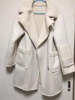 ボア ロング  コート レディース アウター 未使用