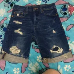 American Eagle デニムショートパンツ ダメージ加工 28㌅値下げのサムネイル
