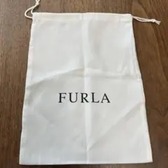 FURLA ホワイト 巾着型 収納袋