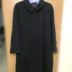 ROPE ステンカラーロングコート　ブラック