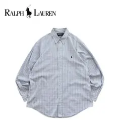 Ralph Laurenラルフローレン 90s チェックBDシャツ 長袖