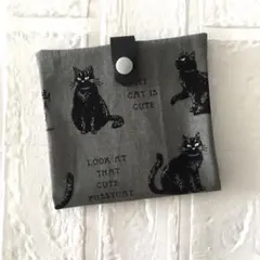 携帯ボックステイッシュケース♡猫柄　黒ネコ