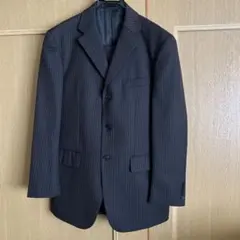 ダークブルー ストライプ ビジネススーツ