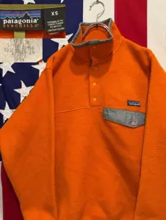 ★90s★Patagonia★シンチラ★スナップT★フリース★オレンジ★99年★