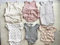 【70㌢６着】 女の子ロンパース・カバーオールセット