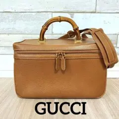 ◆希少◎グッチ GUCCI バニティーショルダーバッグ バンブー メイクボックス