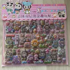 立体キャラクターぷくぷくシール　二枚綴り