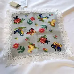 新品タグ付き◯ FEILER ハイジ 近沢レース付き ハンカチ