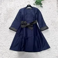 【美品】フォクシー スプリングコート ミドル丈 フレアシルエット ビッグカラー DECEMBER 2024 | FOXEY - フォクシー