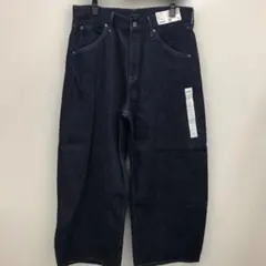 UNIQLO バギーカーブジーンズ　ダークブルー 28/71cm 美品