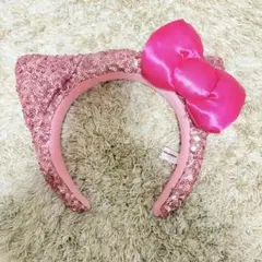 USJ キティ ピンクリボンカチューシャ