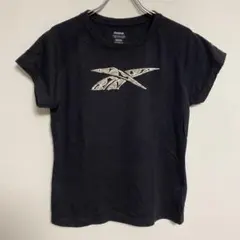 Reebok 半袖Tシャツ ブラック テニスロゴ M レディースのサムネイル