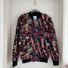 ZARA スカルデザイン ボンバージャケット
