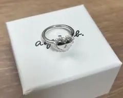 アニエスベー　リング　ハート　シルバー925 ベビーパール　11