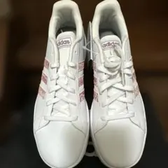 adidas スニーカー ホワイト/ピンク未使用 サイズ25㎝