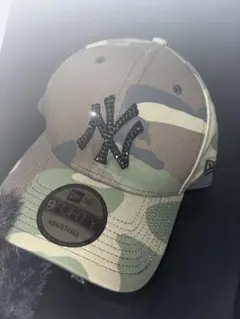 みみひめこ　NEWERA 9FORTY SWAROVSKI グリーンカモ みみひめこ様専用 NEWERA 9FORTY SWAROVSKI グリーンカモ - メルカリ