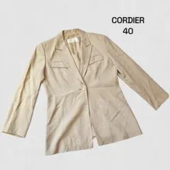 コルディア CORDIER ジャケットパンツセットアップ サイズ40 ベージュのサムネイル