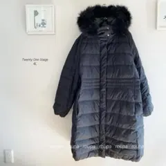 Twenty One Stage ダウンロングコート　マットブラック2740