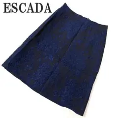 ESCADA エスカーダ 膝丈スカート ネイビー ポリアミド 36 C5377のサムネイル