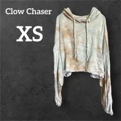 Clow Chaser【XS】タイダイ柄 フード付きトップス クロップド丈 薄手