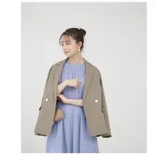 Natural Beauty Basicストレッチダブルブレストライトジャケット