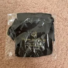 メゾンドフルール　ダブルリボンギャザートートバッグキーホルダー　ブラック　ガチャ