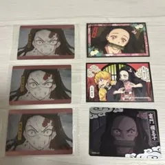 鬼滅の刃 竈門禰豆子　カード4枚、シール2枚の6点セット