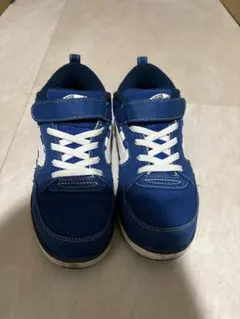 Vans 青 スニーカー チェッカーパターン