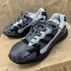 新品★メンズ★26.0cm★軽量 幅広 撥水ナイロンスニーカー 灰色 1339