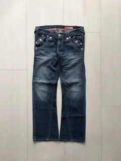 平成ギャル Y2K ローライズ鬼ヒゲジップデニムハーフパンツ白ステッチ