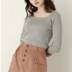 未使用に近い アースミュージックアンドエコロジー ニット