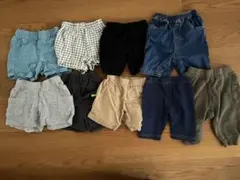 【80cmまとめ売り】夏用ズボン9点セット