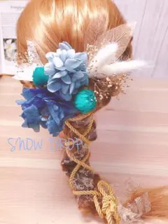 №288♡ドライフラワー髪飾り♡成人式♡卒業式♡結婚式♡謝恩会♡前撮り♡袴♡着物