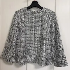 B:MING by BEAMS ツイード プルオーバー ブラックホワイトミックス