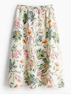 H&M リネンブレンド　フレアスカート　XS