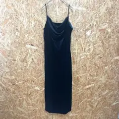 新品タグ付き‼️ Louere キャミワンピース ベロア ブラック レディース