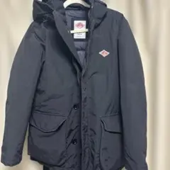 DANTON ブラック ダウンジャケット フード付き　サイズ40