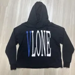 VLONE パーカー ブラック ブルー S