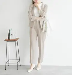 ロペピクニック　リネンライクテーパードパンツ　サイズ40