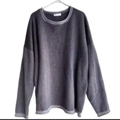 Adoon plain ヘリンボーンニット FREEサイズのサムネイル