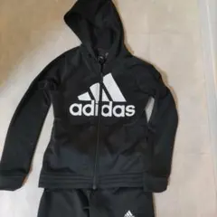 adidas 黒 ジャージ セット