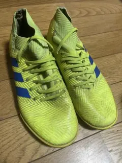 22.0cm【adidas】アディダス　ネメシス　サッカー　トレシュー　イエロー