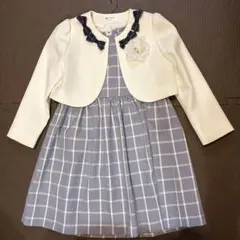 フォーマルワンピース　ボレロ付　入学式　120