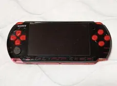 【中古】PlayStationポータブル 黒赤 本体 ＋ USBケーブル