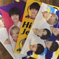 HiHi Jets クリアファイル A4サイズ　4枚セット（２つは同じ柄）