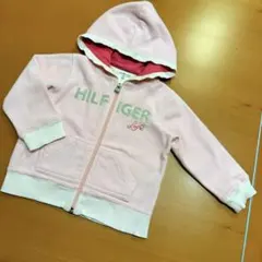 トミーヒルフィガー　パーカー　長袖　トップス　上着　フルジップパーカー　90