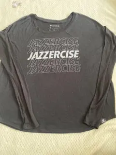 JAZZERCIZE ブラック ロングスリーブ Tシャツ