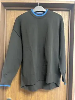 AZUL by moussy 長袖セーター M ブラック/ブルー