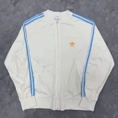 古着 70s アディダス ATP トラックジャケット ブルー ホワイト 青白③